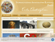 Tablet Screenshot of lagiewniki.pallotyni.pl